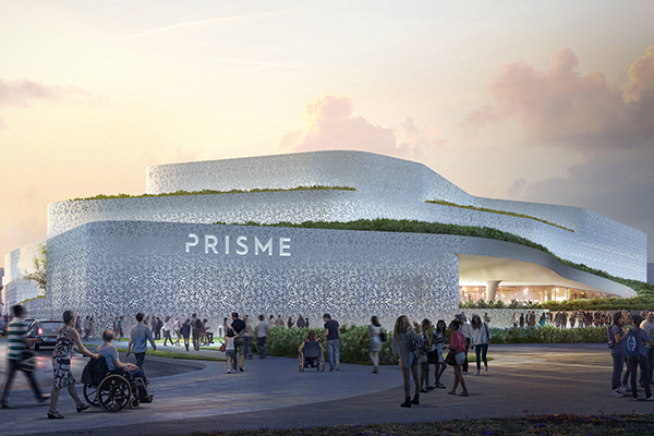 Paris 2024 : la 1re pierre du Prisme, dédié à la pratique universelle du sport, posée à Bobigny