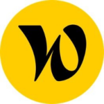 Welcome square logo jaune